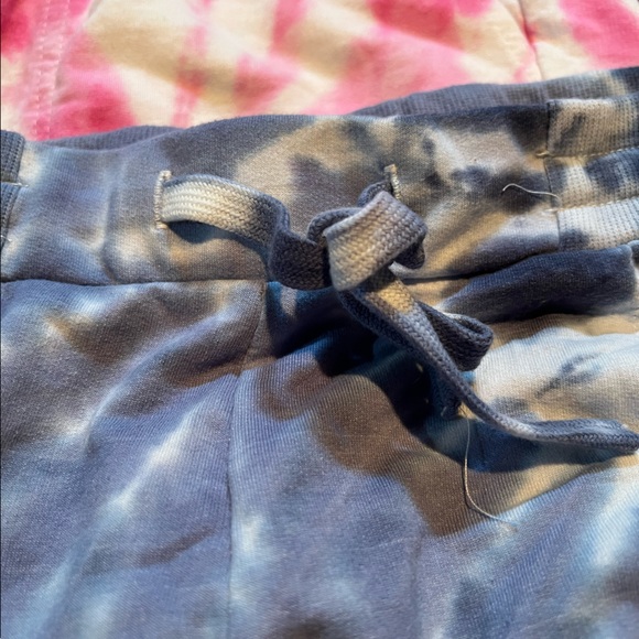(2) pair Woman’s Tye dyed Shorts L/XL Pink/Blue by June and Delaney - Picture 3 of 5